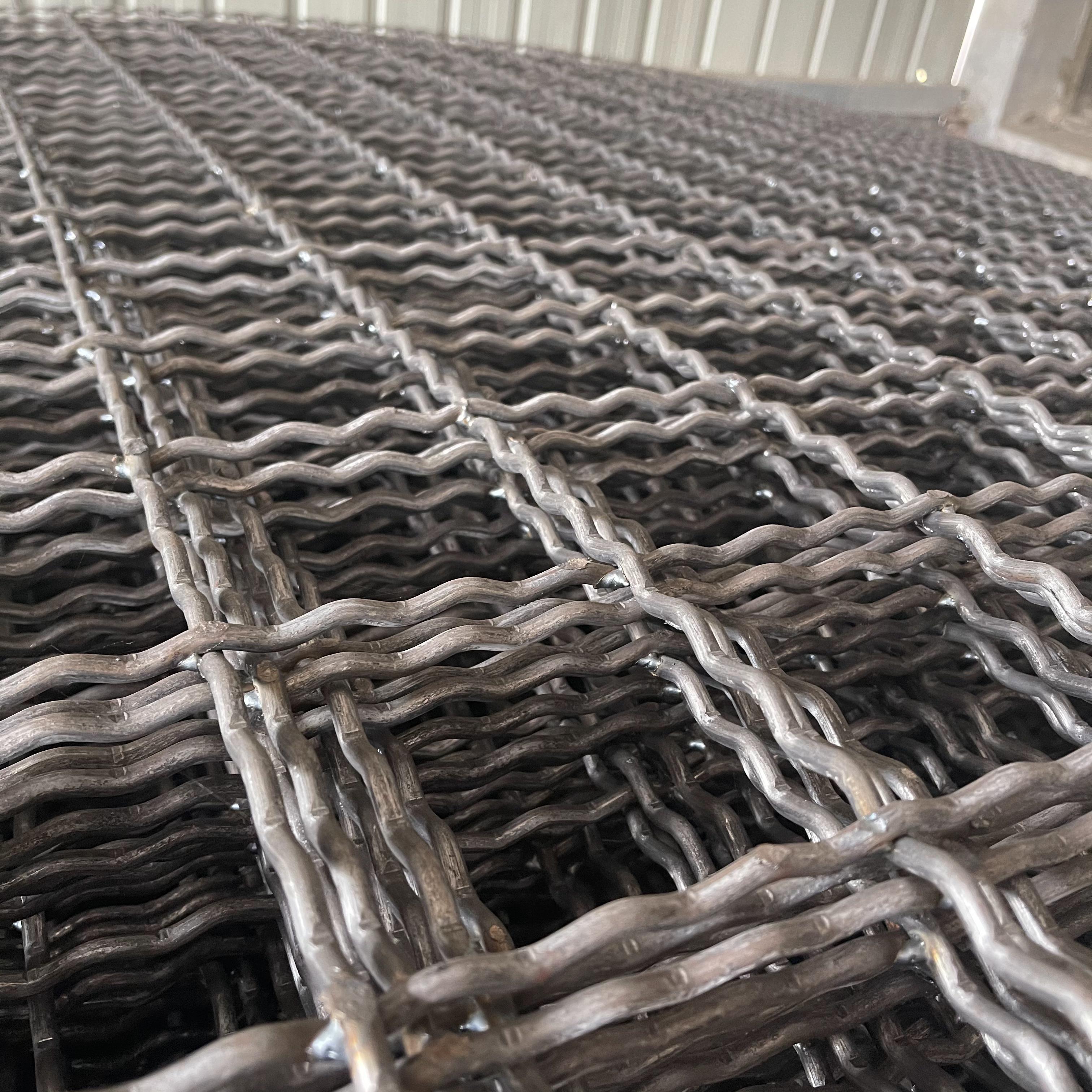 運城礦用鋼筋編織網軋花編織焊接網煤礦支護鋼筋錨網圖片3